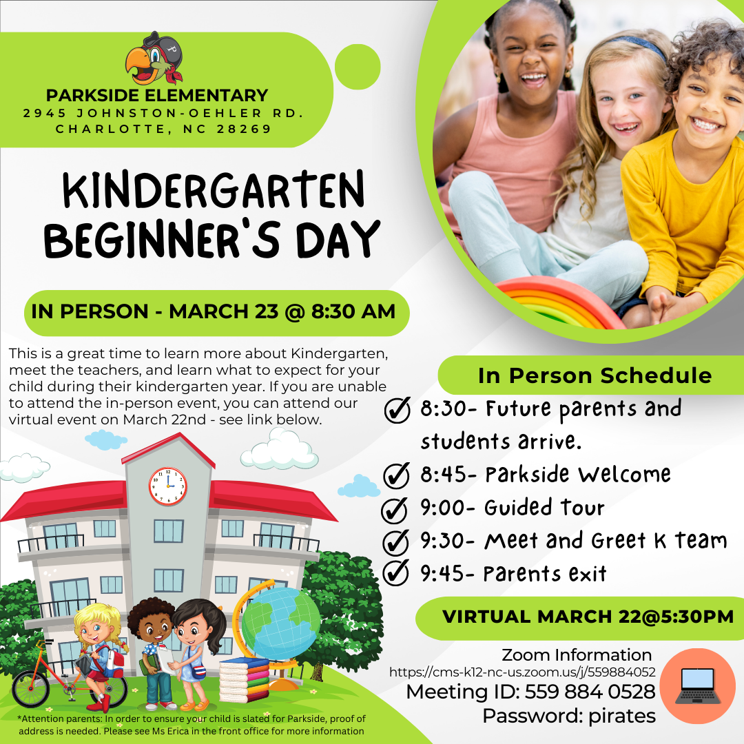  If your child will be starting Kindergarten for the 2023- 2024 school year, please join us. 
